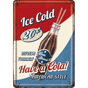 Nostalgic Art Метална картичка Nostalgic Art Coca-Cola