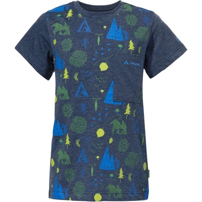 Vaude Kids Tammar AOP T-Shirt dark sea