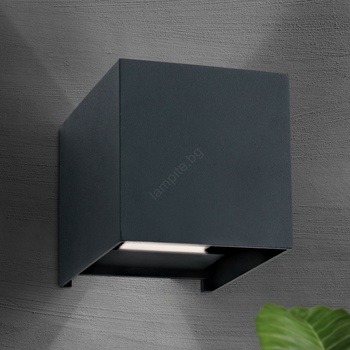 Orion AL 11-1192 - LED външно стенен осветител CUBE 2xLED/3W/230V IP54 антрацит (OR0217)