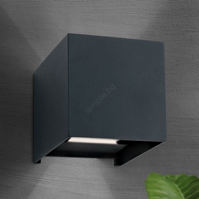 Orion AL 11-1192 - LED външно стенен осветител CUBE 2xLED/3W/230V IP54 антрацит (OR0217)