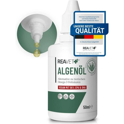 ReavetOlej z řas veganská alternativa k živočišným Omega-3 mastným kyselinám 50 ml