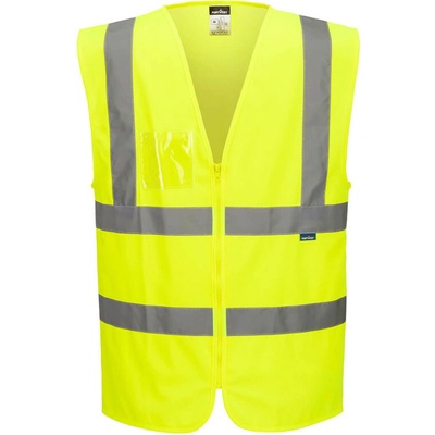 Portwest C371 Hi-Vis Zipped Band and Brace reflexná vesta žltá