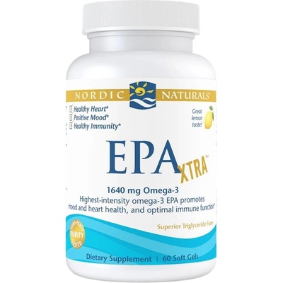 Nordic Naturals EPA Xtra 1640 mg [60 Гел капсули] Лимон