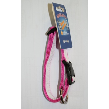 Miazoo Миазоо - Регулируем нашийник от изкуствена лента Спорт+ с копринена лента, 15 мм/30-45 см - червен