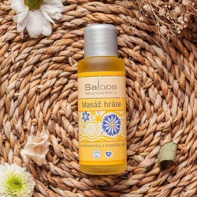 Saloos tehotenský a materský olej masáž hrádze 50 ml