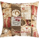 Bellatex EMA Káva hnedá červená 45 x 45 cm