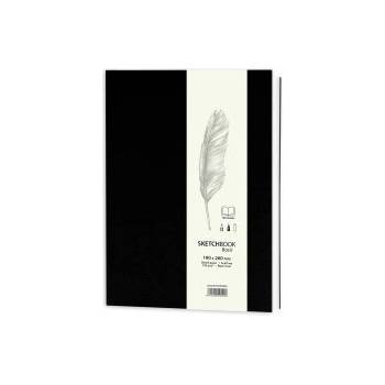 Image 1 of Drasca Скечбук Basic 19х26см 100г 128л черен