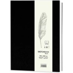 Drasca Скечбук Basic 19х26см 100г 128л черен