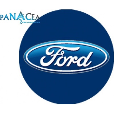 Samolepka na stredy kolies živicová 4ks - FORD modrý (C13)