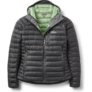 Rab Дамско пухено яке Rab Women's Microlight Alpine Hoody Down jacket - Graphene - размер 38 (EU) (104-6841-0512)