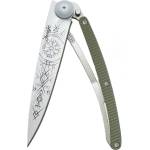 DEEJO 1cm027 tattoo aluminum / Ултралеко джобно ножче с алуминиева дръжка (1cm027)