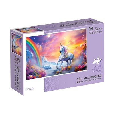 Milliwood Дървен пъзел Milliwood, Galaxies, 150 части - Еднорог (M-Unicorn-5056)