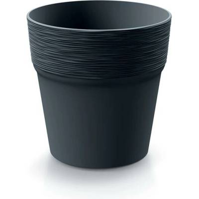 PROSPERPLAST Květináč FURU antracit 14,5cm 06437315