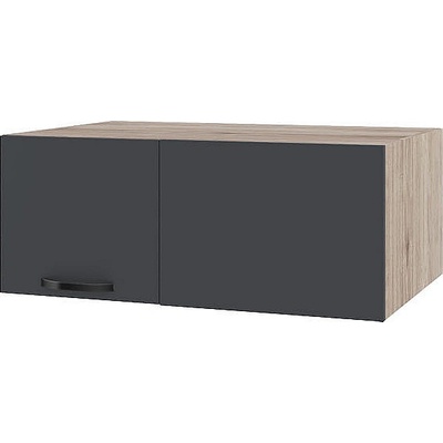 ИРИМ Горен ъглов кухненски шкаф Сити АРФ-Карбон мат-11-113 90 см