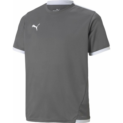 Puma Juniosrské futbalové tričko TEAM LIGA JERSEY JR sivá biela