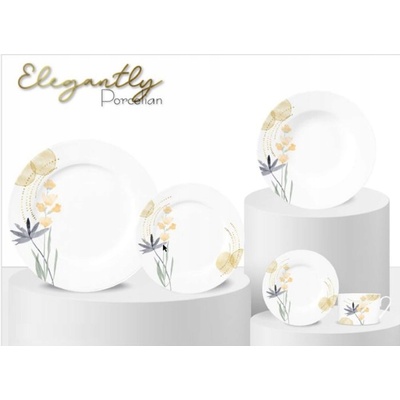 HOME ELEMENTS Porcelánová súprava tanierov Janovec 18 ks