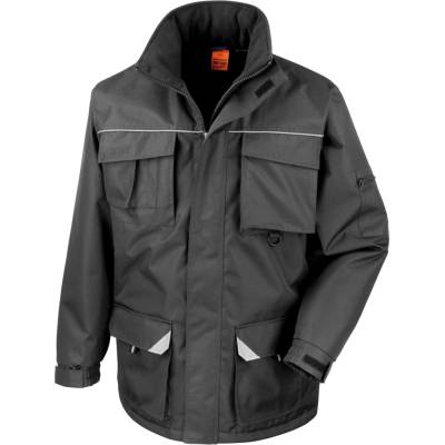 Result Unisex pracovný kabát R301X Black