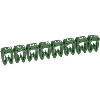 Značka CAB3 4 - 6 mm² symbol "5" zelená 800ks- balenie