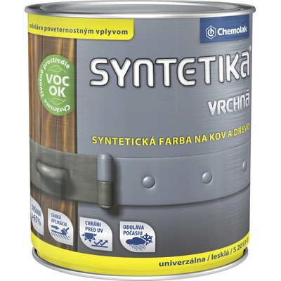 Chemolak Syntetika vrchní barva S 2013 0,3L 1000 bílá – Hledejceny.cz
