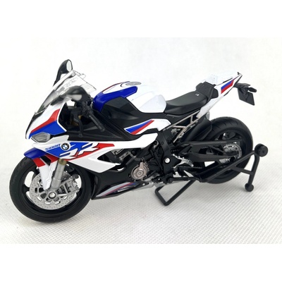 Welly Motocykel BMW S1000RR biely 1:12