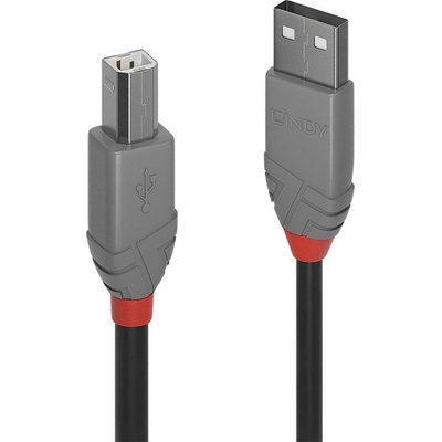 Lindy 36676 USB, USB 2.0 USB-A zástrčka, USB-B zástrčka, 7.5m, černý