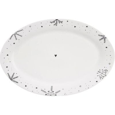 ORION Servírovací talíř VLOČKA 35 x 23,7 cm ovalný porcelán – Zboží Mobilmania