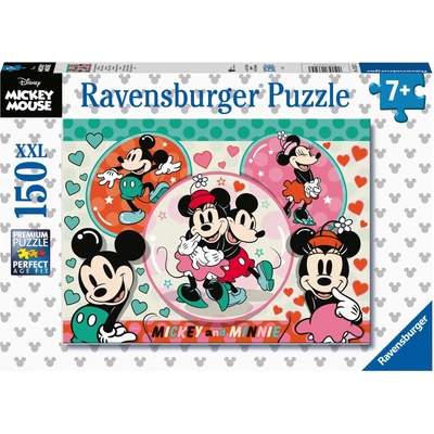 Ravensburger Пъзел Ravensburger от 150 XXL части - Мики Маус и Мини Маус (13325)