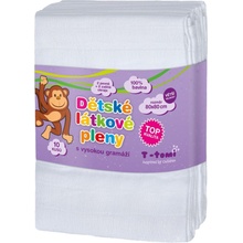 T-Tomi Látkové Tetra pleny bílé 80 x 80 10 ks