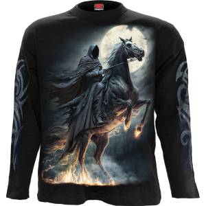 SPIRAL мъжка тениска с дълъг ръкав spiral - shadow rider - черна - t238m301
