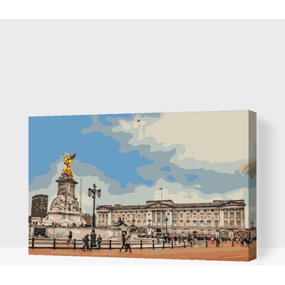 Vymalujsisam.cz Malování podle čísel Buckinghamský palác Anglie 2 Velikost 40 x 60 cm Rámování Na kartonové desce