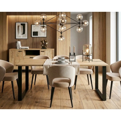 Neyt-Belgium Jedálenský stôl Como oak gold extra large