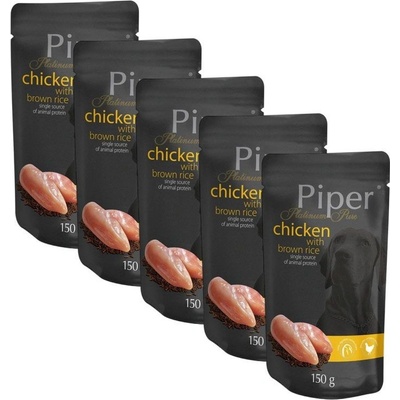 Piper Platinum Pure Adult morka a zemiaky 5 x 150 g