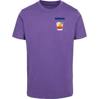 Mister Tee Тениска Vintage Spritz Tee ultraviolet XXLUB-MT2402-01459 - Черен, размер M