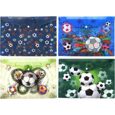 Obálka plastová s drukem Fotbal 36x26cm mix 948047