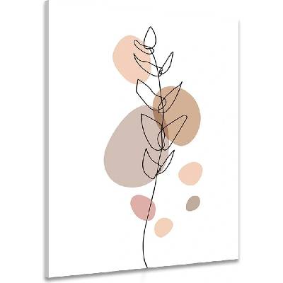 Obraz minimalistický list na bílém pozadí No2 - 30x40