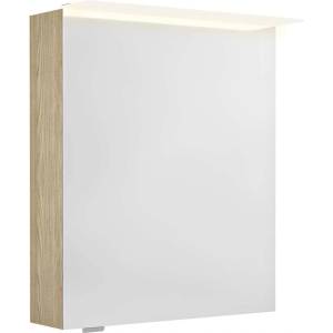 SAPHO Linex - Огледален шкаф с LED осветление 60x70x15 см, П/Л, явор „Бардини LX060-0013 (LX060-0013)
