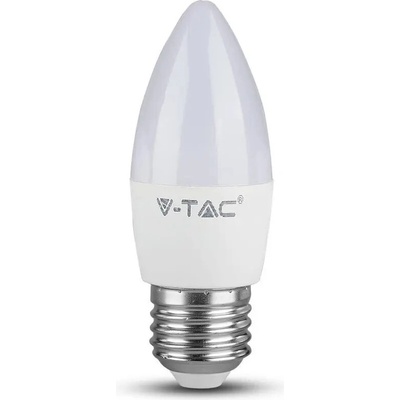 V-TAC E27 LED žiarovka 4,5W, 470lm, sviečka Studená biela
