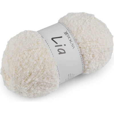 Pletací příze nopková Lia 100 g Varianta: 2 krémová nejsvět., Balení: 1 ks 58807/150564/271463