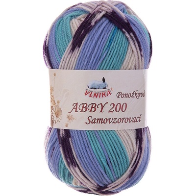 VLNIKA Příze Abby 200 samovzorovací ponožková Varianta: 45 – Zboží Dáma