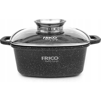 FRICO Тенджера с дозатор за мазнина frico fr 4402, 24х28х14 см, 4.4 литра, Мраморно покритие, Черен (4321112001)