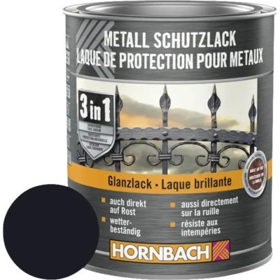 Hornbach na kov 3v1 čierna, lesklá 750ml