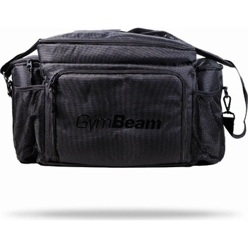 GymBeam taška na jedlo Fit Prep Black + 6 krabiček