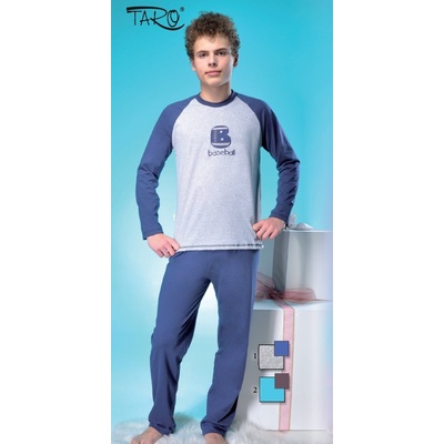 Taro detské pyžamo Baseball šedá modrá