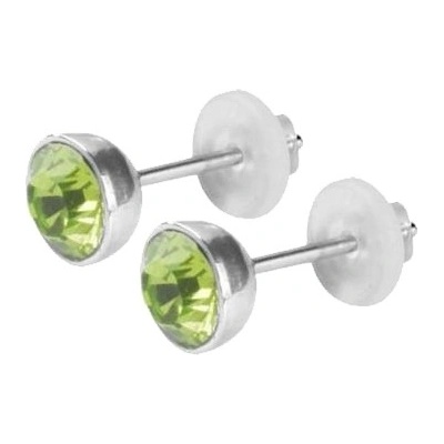 Marre náušnice se Swarovski krystaly ESSW11 peridot