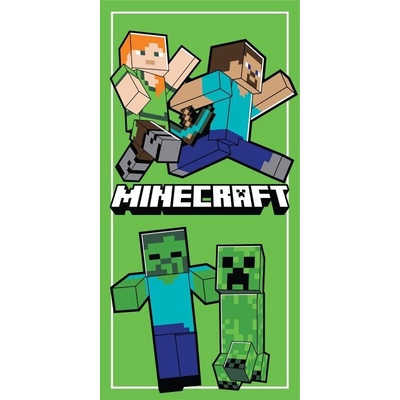 Jerry Fabrics osuška Micro Minecraft Power Walking 70 x 140 cm