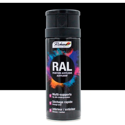 Richard Solventný akrylový 400 ml RAL9005 lesklá čierna