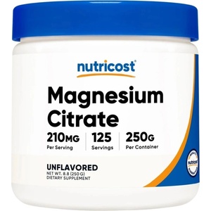 Nutricost Magnesium Citrate 210 mg | Unflavored Powder [250 грама] Неовкусен