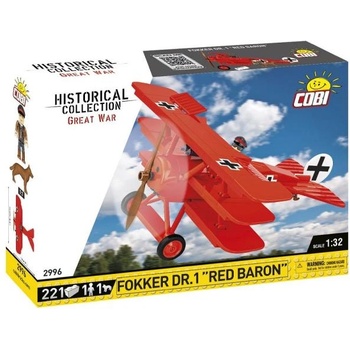 COBI Велика война Fokker Dr. I Червеният барон, 1: 32, 206 к, 1 ф