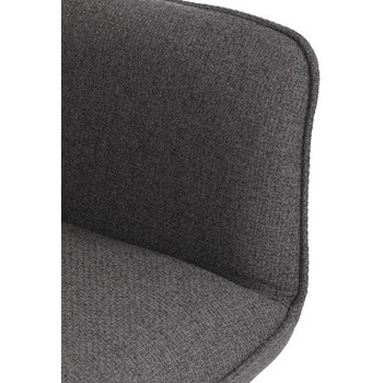 Autronic DCH-J2159 GREY2 šedá látka černý matný lak kovové nohy