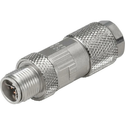 Weidmüller IE-PS-M12X-P-FH neupravený zástrčkový konektor pre senzory - aktory, 1324020000, piny: 8, 10 ks